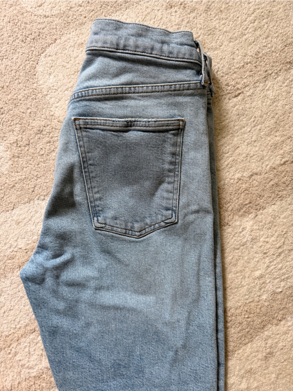 Agolde Light Blue Straight Leg Women's Jeans - Picture 3 of 5